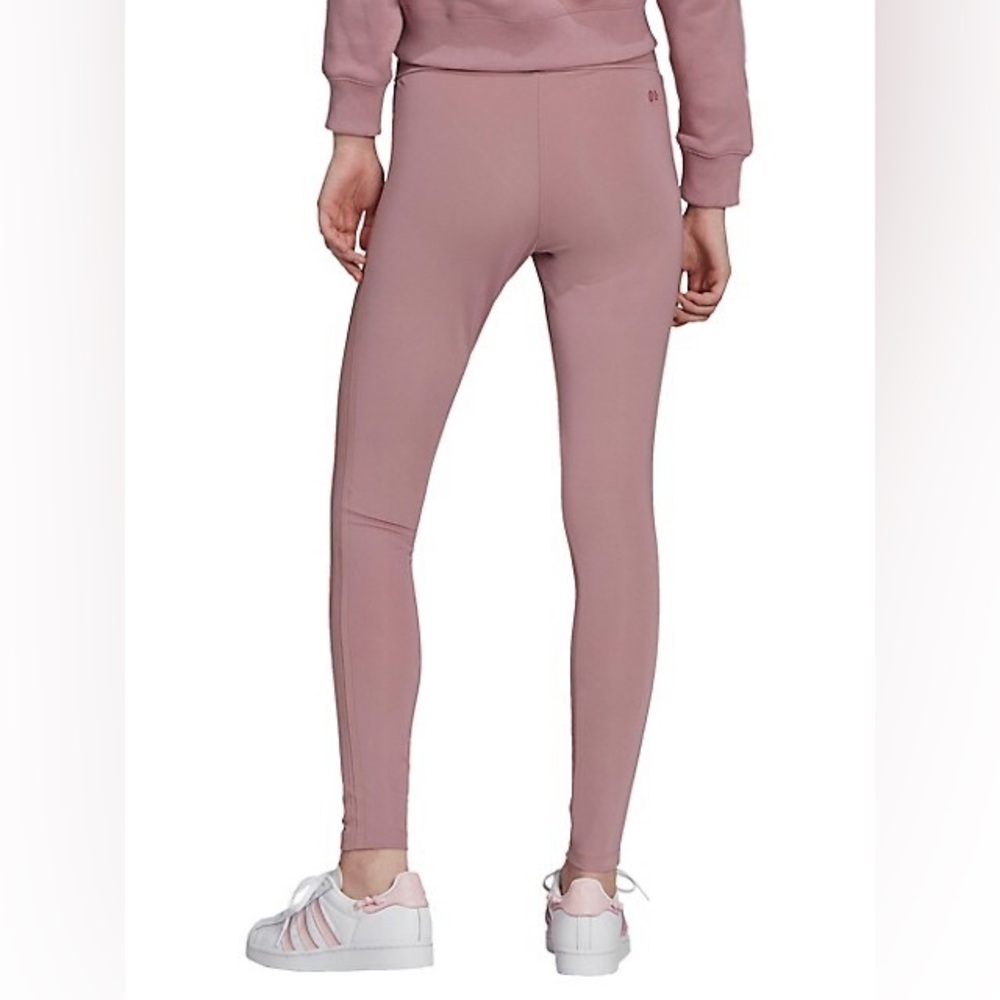 ADIDAS Adicolor Classics Tonal 3-Stripes Tights in Magic Mauve sz L NWOT RARE - Picture 4 of 11